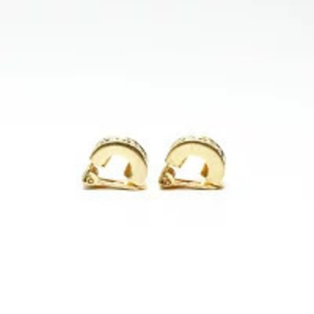 Christian Dior hoop earrings gold